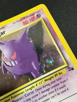 Pokemon Gengar Fossil 5/62 1st Edition Holo 1999 WOTC TCG Card - MP - Image 5