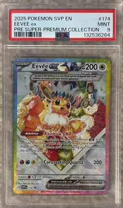 Eevee ex 174 Sv: Scarlet & Violet Promo Cards Holo PSA 9 - Image 1