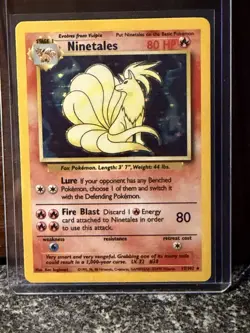 Pokemon TCG Ninetales Holo Unlimited Rare Card Base Set 12/102 - Image 2