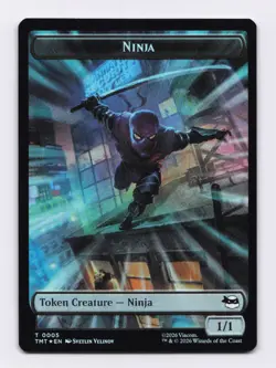 Ninja, Mutagen Double-Sided Token (Foil) MTG Teenage Mutant Ninja Turtles (TMT) - Image 1