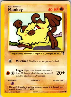 Mankey 081/110 Legendary Collection Pokemon TCG LP Normal - Image 1