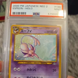 ESPEON PSA 9 POKEMON HOLO #196 JAPANESE NEO 2 2000 - Image 1