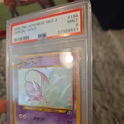 ESPEON PSA 9 POKEMON HOLO #196 JAPANESE NEO 2 2000 - Image 4