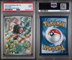 2023 POKEMON OBF EN-OBSIDIAN FLAMES ILLUSTRATION RARE #209 LECHONK PSA 9 - Image 3