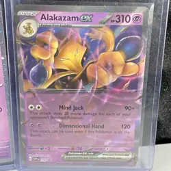 Pokemon 151 Abra Kadabra Alakazam EX SVP Black Star Promo Cosmos Set 3 NearMint - Image 2