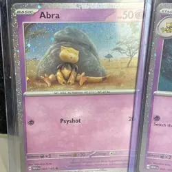 Pokemon 151 Abra Kadabra Alakazam EX SVP Black Star Promo Cosmos Set 3 NearMint - Image 4