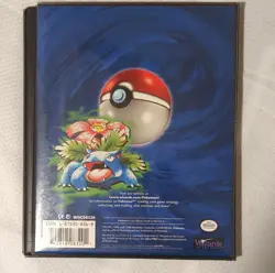 Wizards of the Coast Pokemon TCG Album Binder 4-Pocket Blue Black 1999 Vintage - Image 2