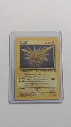 Pokemon TCG Zapdos Fossil 30/62 Regular 1999-2000 Wizards WOTC Base Set - Image 1