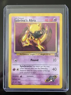 Pokemon Sabrina's Abra Wotc Promo 19/53 Regular Promo 40 HP Wizards - Image 1