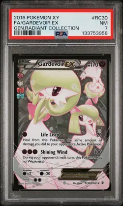2016 POKEMON XY GENERATIONS RADIANT COLLECTION #RC30 FA/GARDEVOIR EX PSA 7 - Image 1