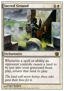 MTG - Sacred Ground Eighth Edition - Image 1