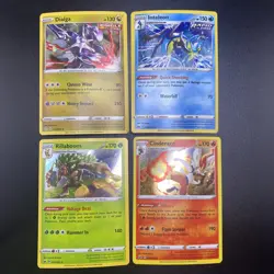 4 Pokemon Cosmos Holo Variant Costco Rillaboom Dialga Inteleon Cinderace - Image 1