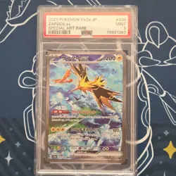 Pokemon Zapdos ex Special Art Rare Holo SV2a 204/165 Japanese PSA 9 2023 - Image 1