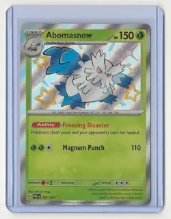 Pokemon TCG Abomasnow 101/091 Paldean Fates Shiny Rare NM - Image 1