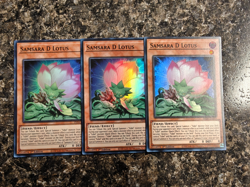 Yugioh 3x Samsara D Lotus - Playset - PHNI-EN003 - Super Rare - NM - Image 1