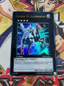 Number 10: Illumiknight phsw-en041 1st Edition (NM+) Ultra Rare Yu-Gi-Oh - Image 1