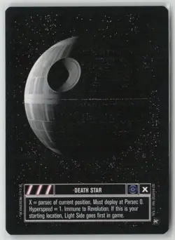 Decipher Star Wars CCG Death Star Location Card 1996 Ungraded Very Good Vintage - Image 1