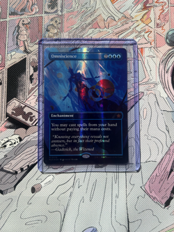 Omniscience MTG Borderless Art Mana Foil [Foundations: Extras - #379] Near Mint - Image 1