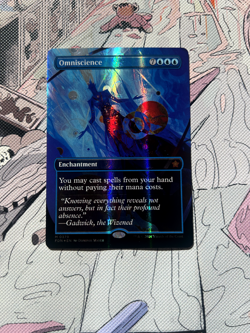 Omniscience MTG Borderless Art Mana Foil [Foundations: Extras - #379] Near Mint - Image 2