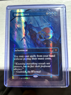 Omniscience MTG Borderless Art Mana Foil [Foundations: Extras - #379] Near Mint - Image 4