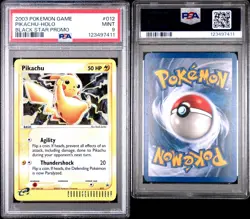 2003 POKEMON BLACK STAR PROMO #012 PIKACHU-HOLO PSA 9 - Image 3
