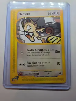Meowth 121/165 Pokemon TCG Expedition Base Non Holo NM - Image 3