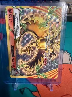Pokemon TCG Ho-Oh Break XY154 XY Holo Black Star Promo Card HP/DMG - Image 1