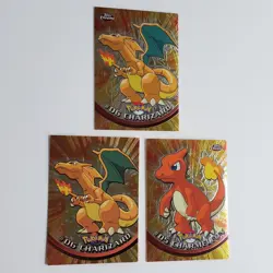 2000 Topps Chrome Charizard #6 Charmeleon #5 TV Animation Pokemon 1999 Charizard - Image 1