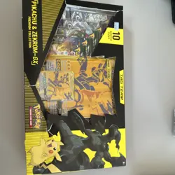 Pokemon Pikachu & Zekrom-GX Premium Collection Box Promo Booster English TCG - Image 1