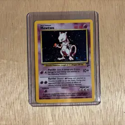 Pokemon TCG Mewtwo Base Set 10/102 Holo 1995 WOTC Unlimited Rare - Image 1