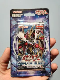 Yu-Gi-Oh 1st Edition Judgment of the light Booster Blister Pack Sealed - Image 1
