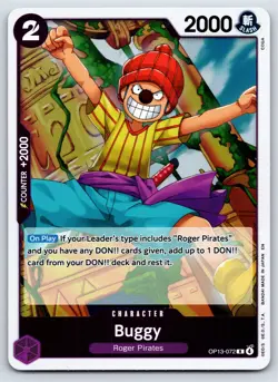 One Piece - OP13-072 - Buggy - Holo R - US Seller - Image 1
