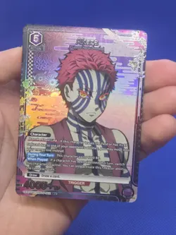 Union Arena Demon Slayer Vol 2 Akaza UEX05BT/KMY-P-002 Rare 1-Star R* NM - Image 2