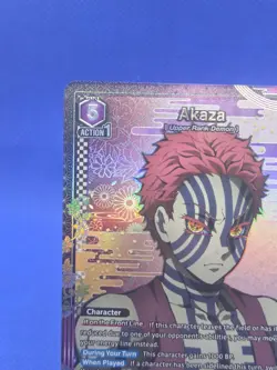 Union Arena Demon Slayer Vol 2 Akaza UEX05BT/KMY-P-002 Rare 1-Star R* NM - Image 3
