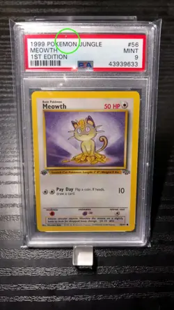Meowth - 56/64 Jungle 1st Edition - PSA 9 Mint - Pokemon Card - Image 2