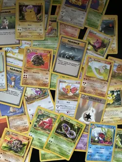Vintage Pokemon Cards Bundle x 100 including base set 1999 WOTC - Image 5