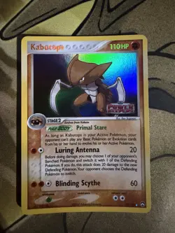Kabutops 10/108 Holo Rare Ex Power Keepers Pokemon Card STAMPED - Image 2