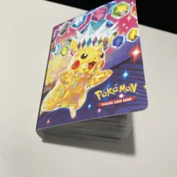Pokemon Mini Binder with Mix of Pokemon Ex tradings cards and holos - Image 1