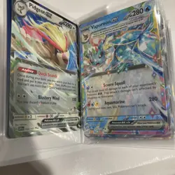 Pokemon Mini Binder with Mix of Pokemon Ex tradings cards and holos - Image 2