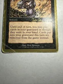 Yawgmoth's Will HP Magic MTG World Championship Gold Border - Image 3