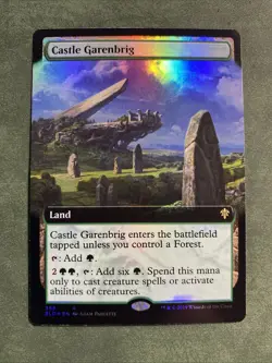 Castle Garenbrig ~ Extended Art - FOIL NM-Mint - English Throne of Eldraine - Image 1