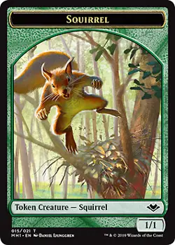 MTG - Squirrel Token - Foil, Modern Horizons - Image 1