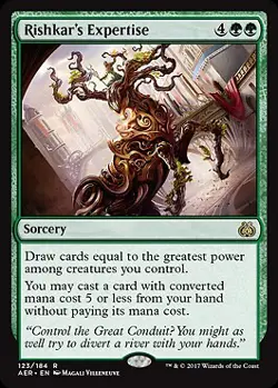 MTG - Rishkar's Expertise, Aether Revolt - Image 1