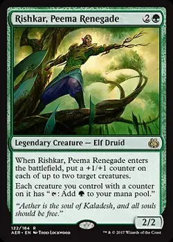 MTG - Rishkar, Peema Renegade, Aether Revolt - Image 1
