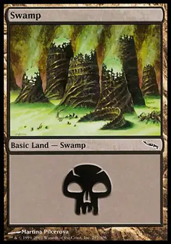 MTG - Swamp (297) - Foil Mirrodin - Image 1
