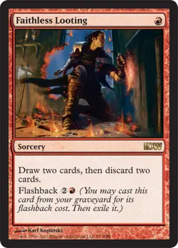 MTG - Faithless Looting - IDW Promo Book Insert Promos - Image 1