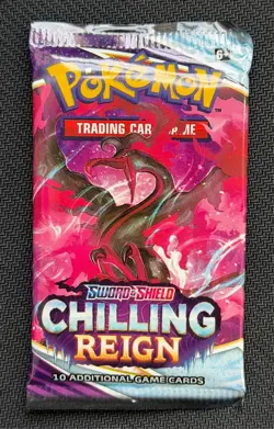Pokemon Chilling Reign (SWSH06) Booster Pack Moltres Art New & Sealed 22.75g - Image 1