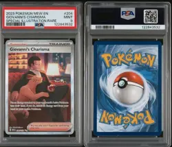 Pokemon 151 Trainer Giovanni's Charisma 204/165 Special Illustration Rare PSA 9 - Image 3