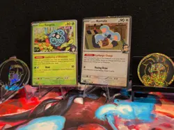 Pokemon Ascended Heroes Larry's Komala & Erika's Tangela Promos plus Coins! - Image 1
