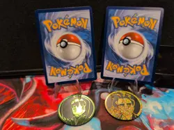 Pokemon Ascended Heroes Larry's Komala & Erika's Tangela Promos plus Coins! - Image 3